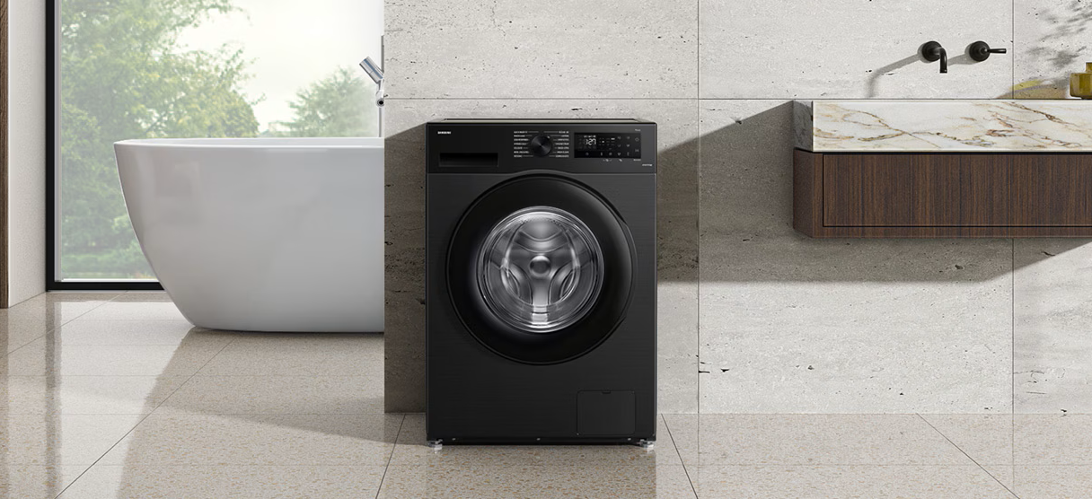 Lavadora Samsung WW13CG Digital Inverter Black: Design Compacto com 13kg de Capacidade